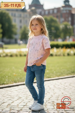 Футболка для девочки из хлопка