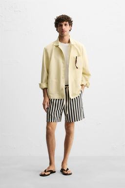 JACQUARD TEXTURED BERMUDA SHORTS