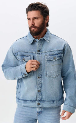 Куртка джинс P611-1286 l.blue - Primm фото 3