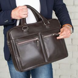 Деловая сумка для ноутбука Colston Black - Lakestone фото 17