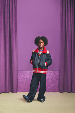 RIBBED DENIM BOMBER JACKET HARRY LAMBERT FOR ZARA X DISNEY  фото 2