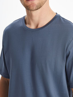 Bisiklet Yaka Penye Erkek Ti??rt