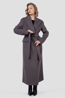 01-12174 Пальто женское демисезонное (пояс) - El podio фото 2