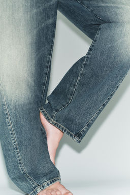 JEANS TRF BAGGY BALLOON TIRO MEDIO / Azul lavado - Zara фото 4