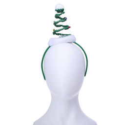 Ободок карнавальный Ёлочка светящаяся, в пакете - Снеговичок фото 3