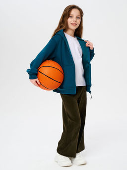 Толстовка детская 23834-449 футер изумруд