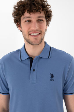 Erkek Slim Fit Polo Yaka Koyu Mavi Basic Ti__rt Sepette S_rpriz _ndirim - U.s. polo assn фото 3
