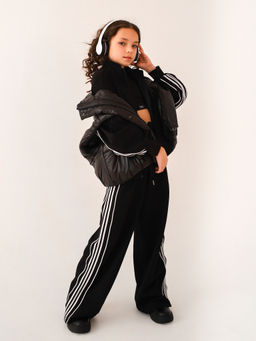 Брюки с лампасом, черные - Inzibe фото 5