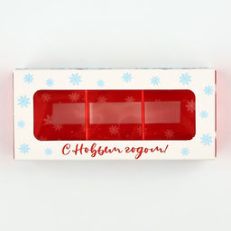Цена за 5 шт. Коробка под 3 конфеты с ячейками Новогодние истории, 13 х 3 х 5.5 см - Дарите счастье фото 4