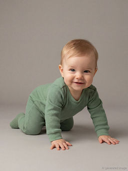 Bisiklet Yaka Erkek Bebek Tulum