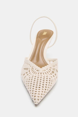 PERFORATED HIGH-HEEL SANDALS - Zara фото 5