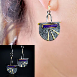 Серьги на крючках арт. 13 4455 (id 273642)