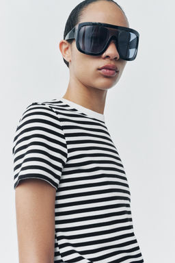 SHORT SLEEVE INTERLOCK T-SHIRT - Zara фото 12