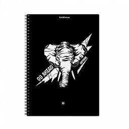 Цена за 4 шт. Тетрадь общая с пластиковой обложкой на спирали ErichKrause Blossom, Black and White, А5, 80 листов, клетка  фото 6