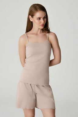 Арт.9177/4 Пижама с шортами 44-50 (4 шт) Цвет:бежевый