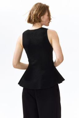 Chaleco en punto de canal? con peplum - H&m фото 5