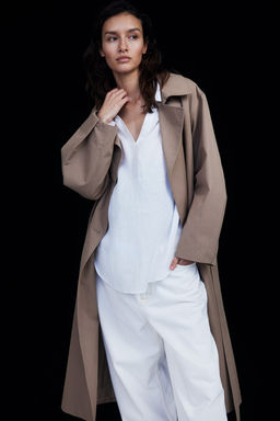 MAMA Camisa popover de lino - H&m фото 2