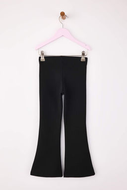 Siyah Tas Detayl? Flare Orme Y?lbas? K?z Cocuk Pantolon TKDAW26PL00004 - Trendyolmilla фото 4