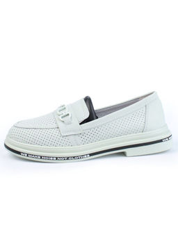 03-PDD170-6 LT. GREEN Лоферы женские (натуральная кожа)