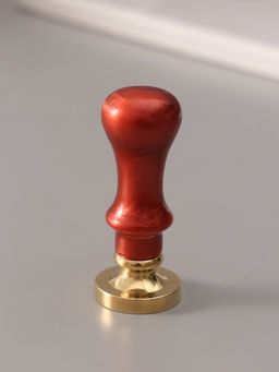 Печать для сургуча с пластиковой ручкой «Венок с буквой X», 2.5×2.5×6.3 см