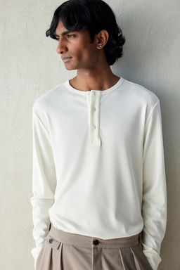 Camiseta de canale con cuello panadero - H&m фото 3