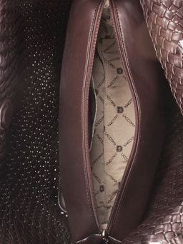 LACCOMA сумка СУ1033-темно-коричневый эко кожа хлопок  фото 5