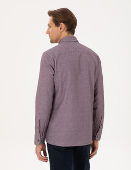Mor Slim Fit Uzun Kollu G_mlek - Pierre cardin фото 5
