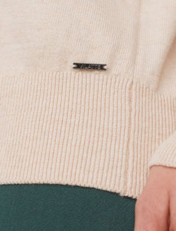 D39.352 Джемпер женский бежевый меланж