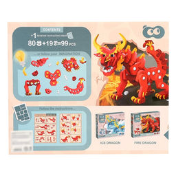 Конструктор Огненный дракон, мягкий, материал EVA, 99 деталей - Simaland фото 6