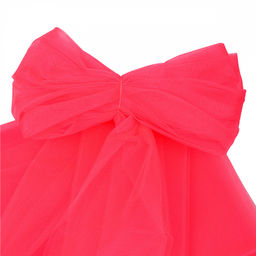 Фатин Кристалл средней жесткости блестящий арт.K.TRM шир.300см, 100% полиэстер цв. 57 К уп.5м - розовый неон