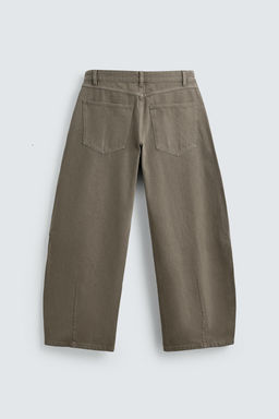 JEANS BALLOON FIT CREMALLERA / Tostado - Zara фото 9