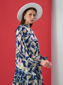 Платье с объемными рукавами OD-279-3