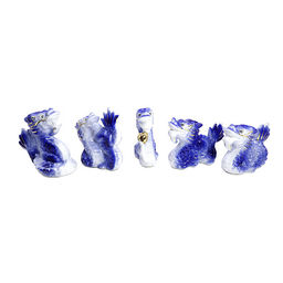 Дракон из фарфора уп-5шт оберег на процветание и защиту - Сандаловый дом фото 3