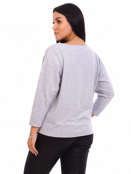 РАСПРОДАЖА Лонгслив Дарлинг_ О23/светло-серый - Ihomelux фото 4