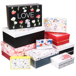 Набор коробок подарочных 10 в 1 «Поздравляю», 12×7×4 - 33×20×12 см