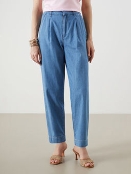 Beli Lastikli Carrot Fit Kad?n Jean Pantolon