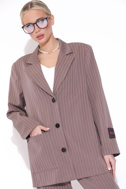 Пиджак Драйв (полоска/мокко)