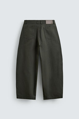 PANTAL?N BARREL FIT / crudo/kaki - Zara фото 7