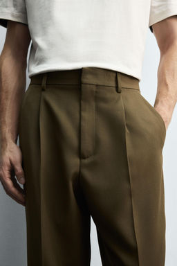 LIMITED EDITION SUIT TROUSERS WITH PLEATS - Zara фото 6