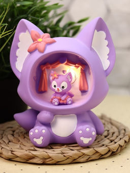 Ночник Fox flower, purple (18 см), пластик