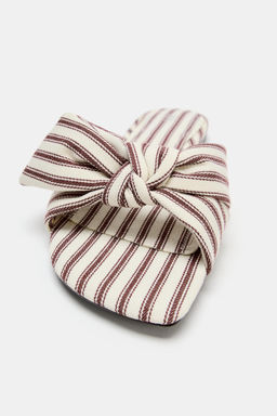 SANDALIA PLANA RAYAS / Multicolor - Zara фото 4