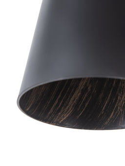 Светильник подвесной 30136/3, 3хE27, 40 Вт, чёрный