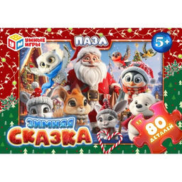 Puzzle 80 элементов "Зимняя сказка" (ш/к05173, 385113, "Умные игры")