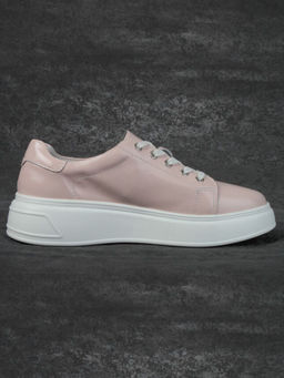 05-PDD215-5 LT. PINK Кроссовки женские (натуральная кожа)
