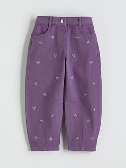 Fiyonk Nak??l? K?z ?ocuk Pantolon