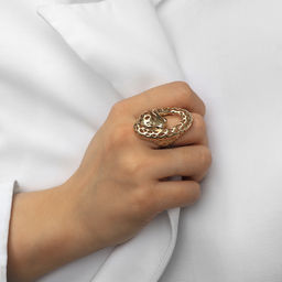 Кольцо металл Тренд гепард, цвет золото, размер 16 - Qf фото 3