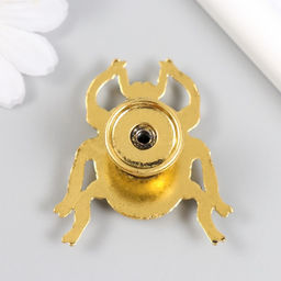 Ручка для шкатулки металл «Божья коровка», состаренное золото, 4.8×4.3 см