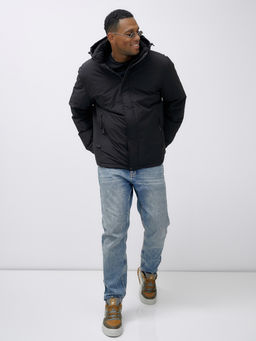 Куртка спортивная мужская зимняя большого размера черного цвета 633Ch - Mtforce фото 13