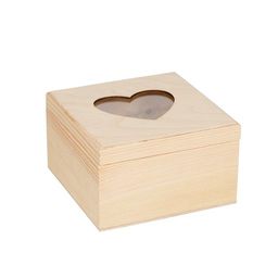 Заготовка для декорирования Mr. Carving ВД-737 Шкатулка с сердцем сосна 16 х 6 х 9 см