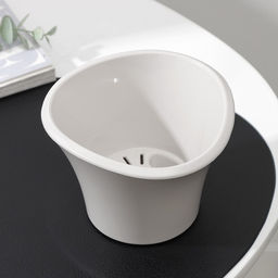 Цена за 2 шт. Кашпо для цветов со вставкой «Лагуна», 600 мл, d=13 см, h=9 см, бежевое